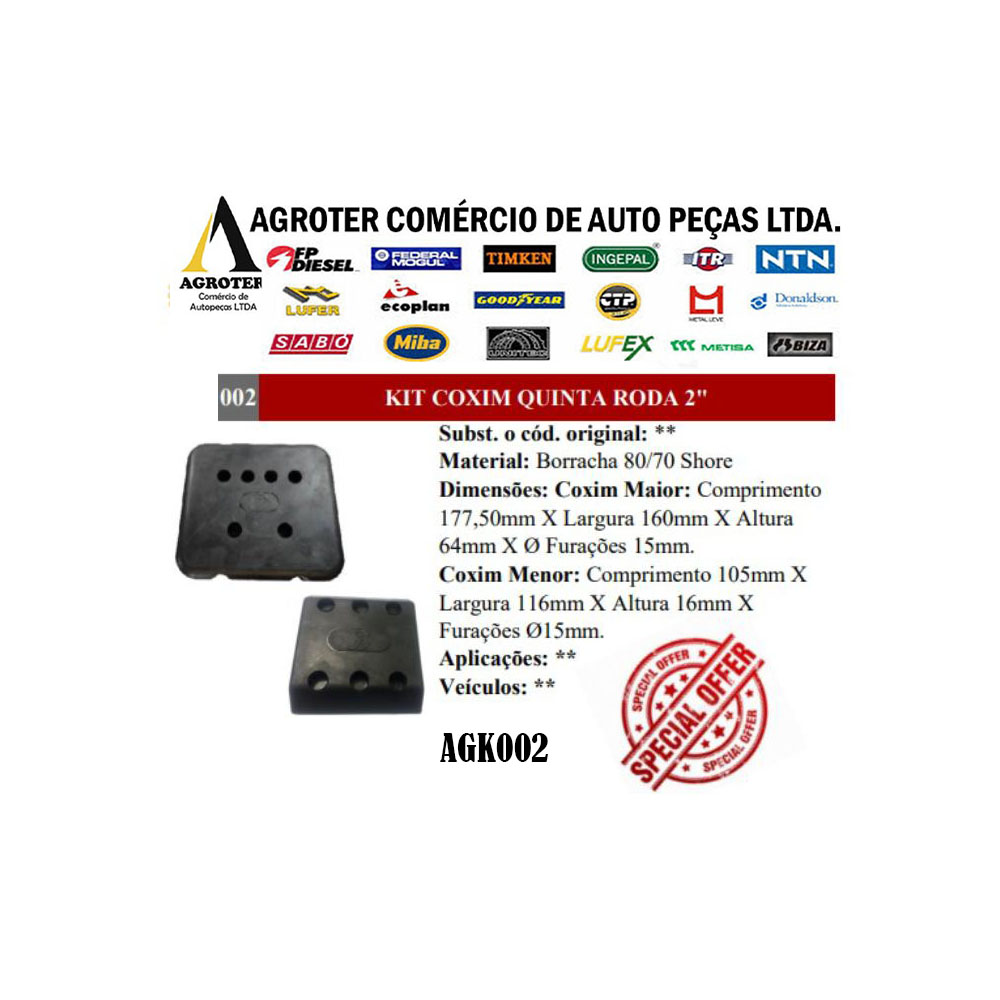 AG 1059 QUINTA RODA 2 - Agroter Peças - (11) 9 8916-7802